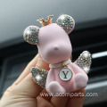 Diamond Studded Bear Portable Car Vent Aromatherapy Clip